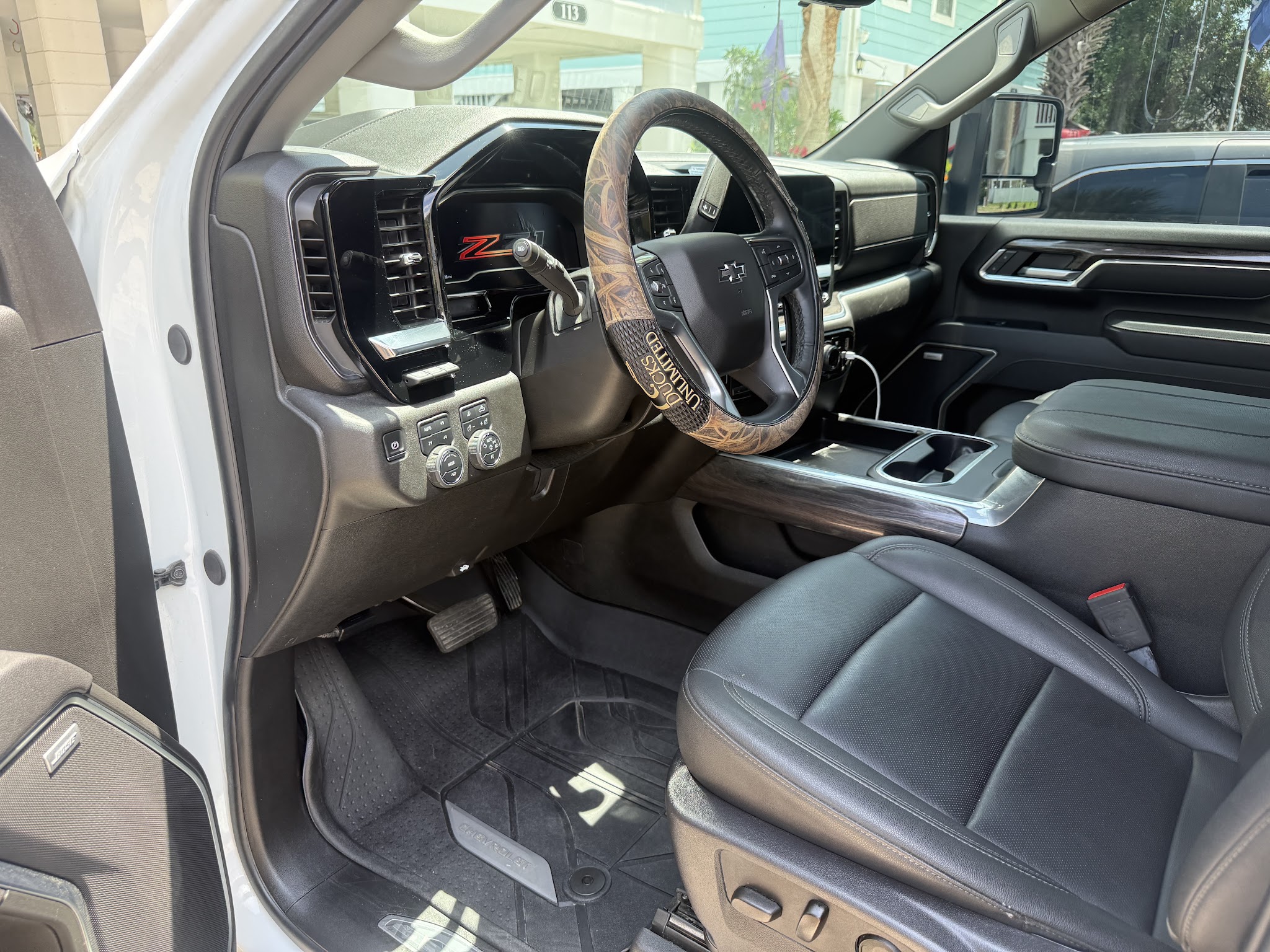 Pickup interior after a full detail